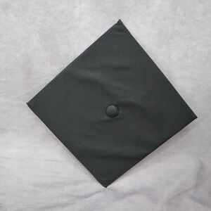 Herff‎ Jones Black Graduation Cap Hat Sure Fit One Size